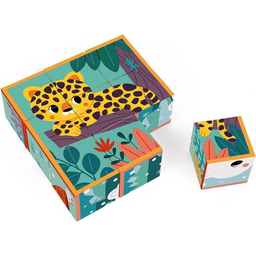 Janod Cubes en carton Animaux Partenariat Wwf®
