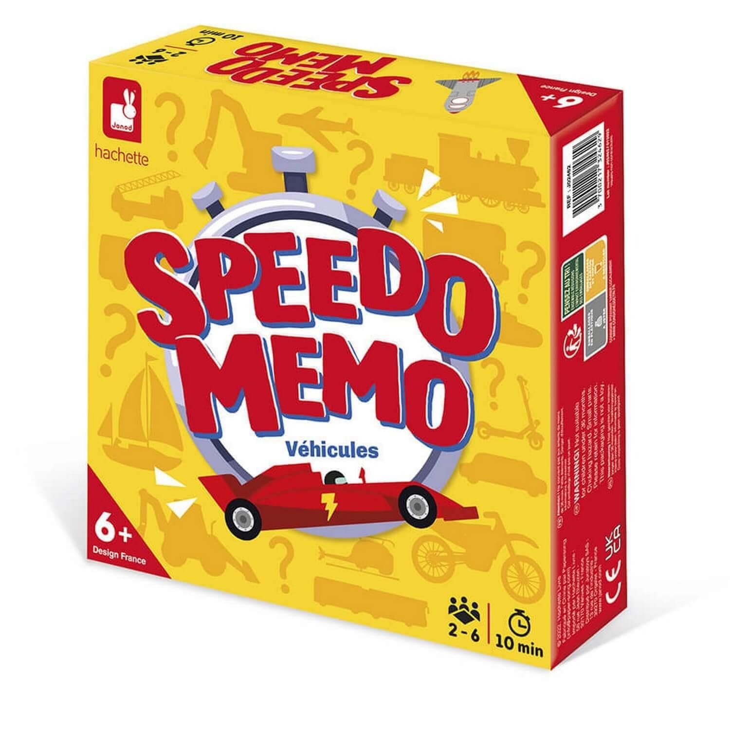 Janod Jeu de mémoire : Speedo Memo Véhicules