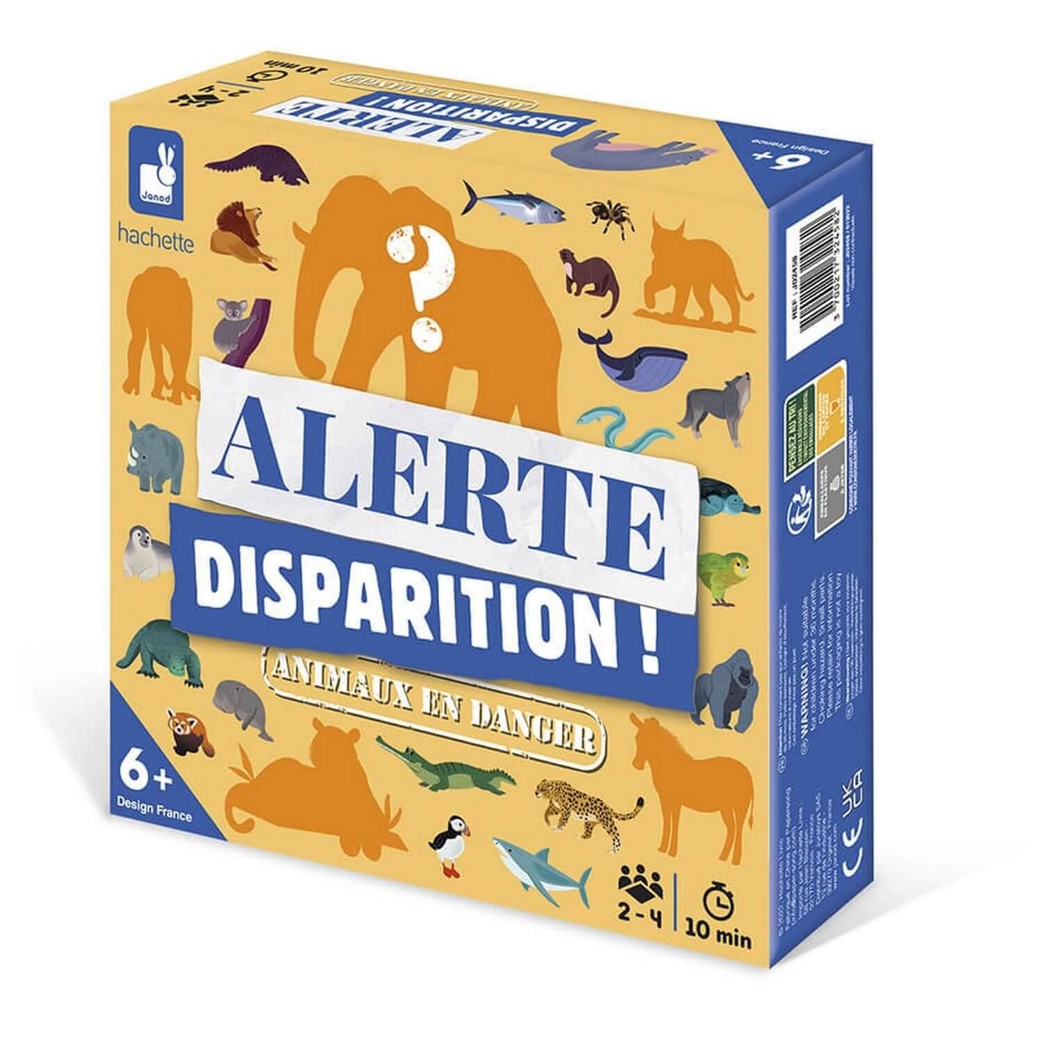 Janod Jeu d'enquête Alerte Disparition! Animaux en danger
