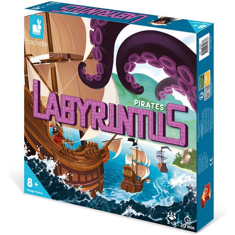 Janod Jeu de réflexion Labyrinthus Pirates