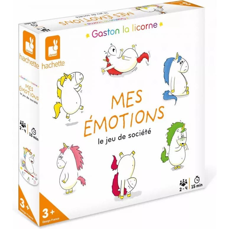 Janod Jeu Gaston la licorne Mes émotions