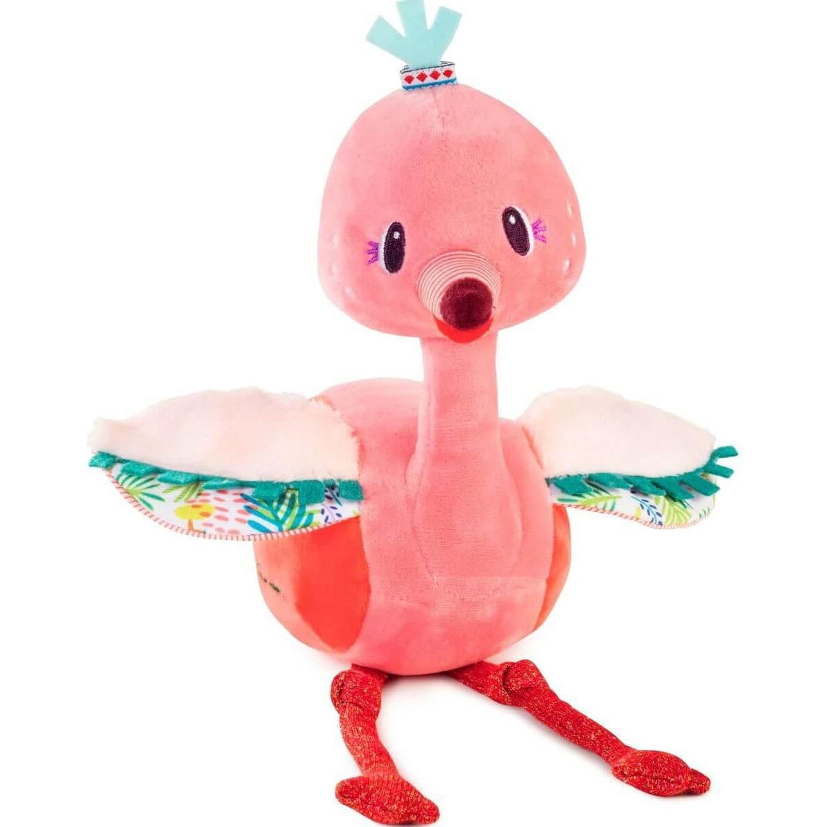 Lilliputiens Peluche câline Anaïs le flamant rose