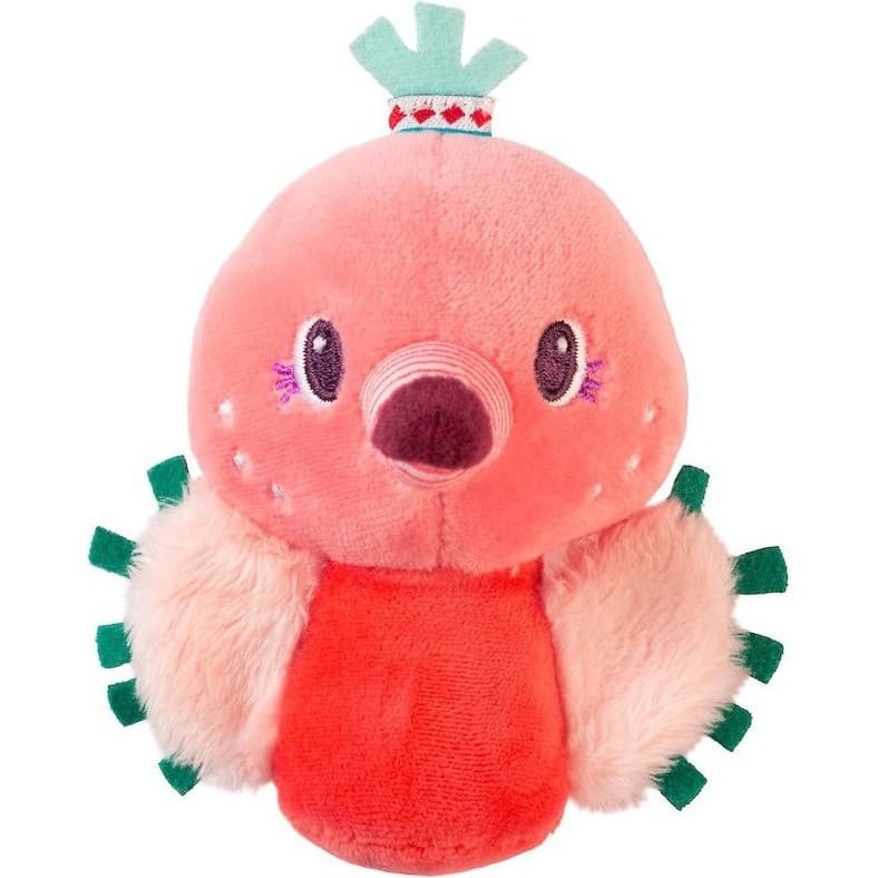 Lilliputiens Mini hochet Anaïs le flamant rose