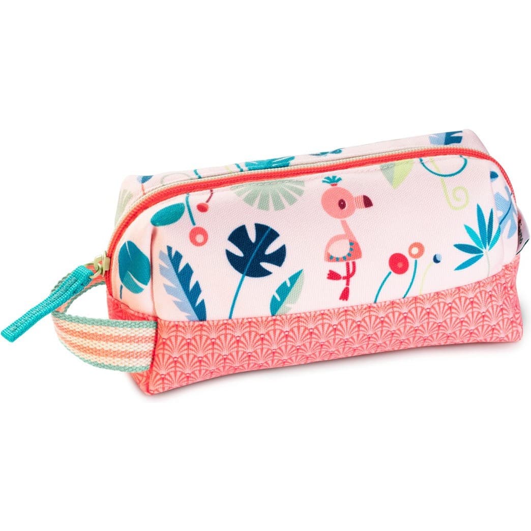 Lilliputiens Trousse Anaïs le flamant rose