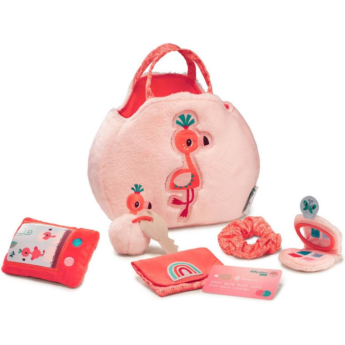 Lilliputiens Sac à main Anaïs la flamant rose