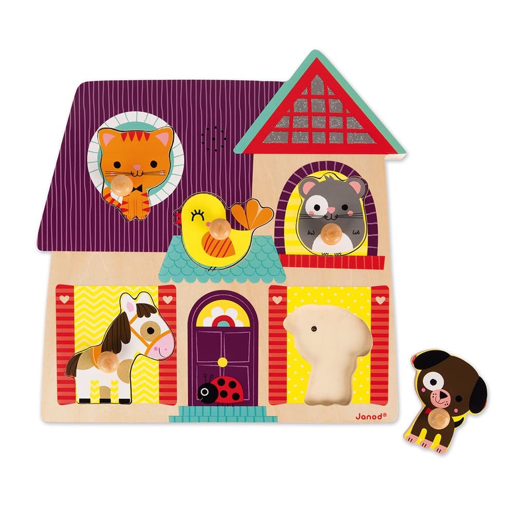 Janod Encastrement musical 5 pièces : Mes petites compagnons