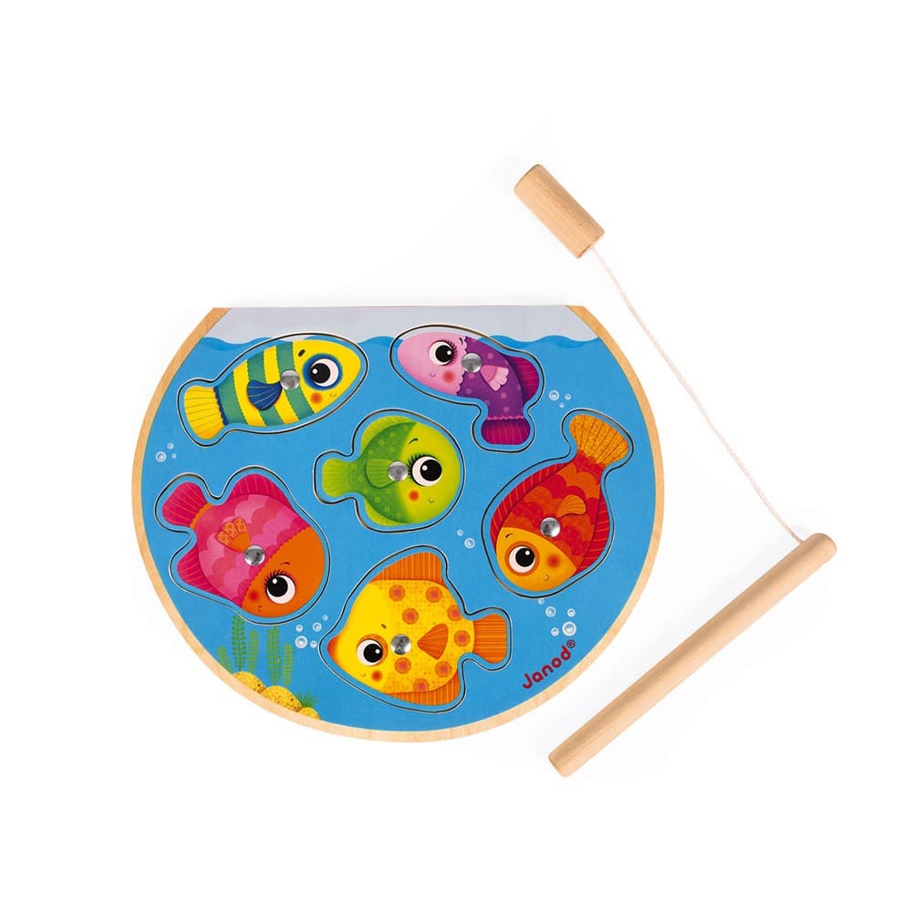 Janod Puzzle Speedy Fish pêche magnétique