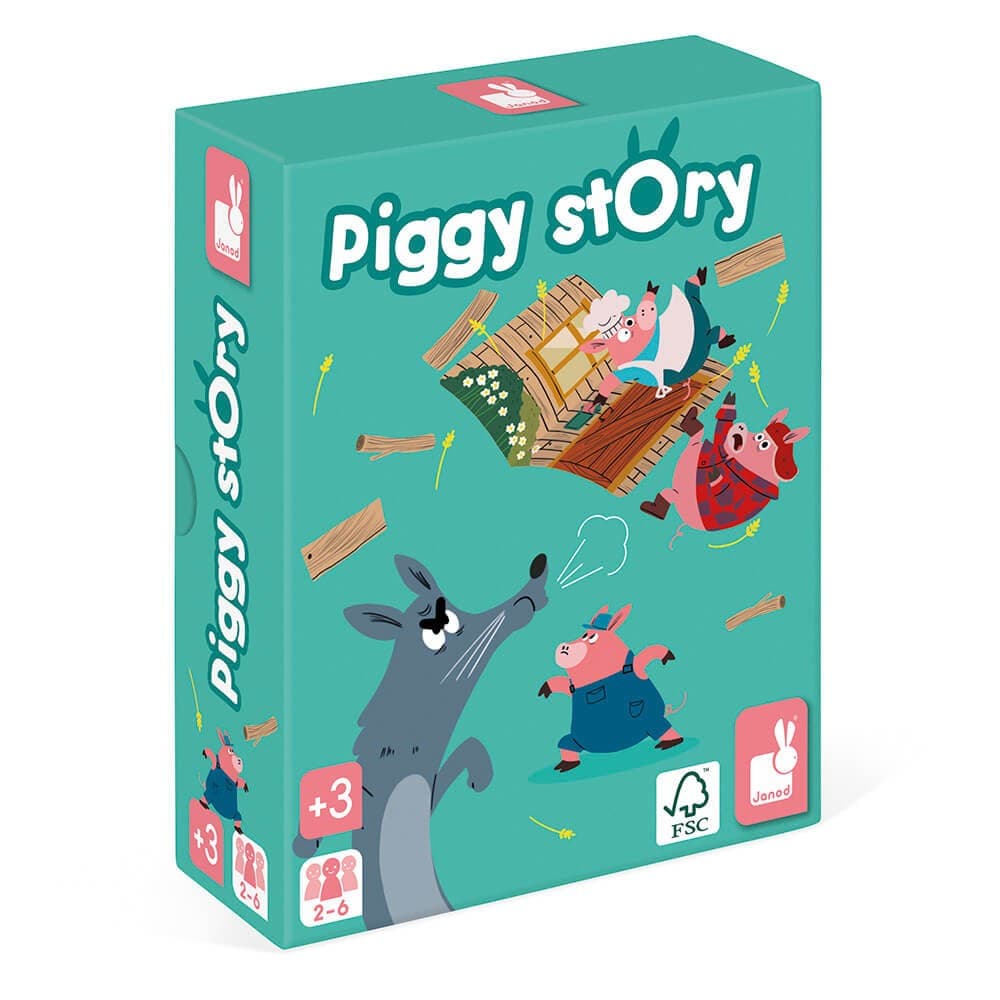 Janod Jeu d'Adresse Piggy Story bois et carton
