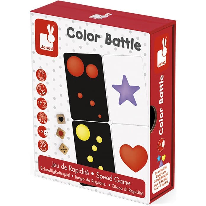 Janod Jeu de Rapidité Color Battle bois et carton