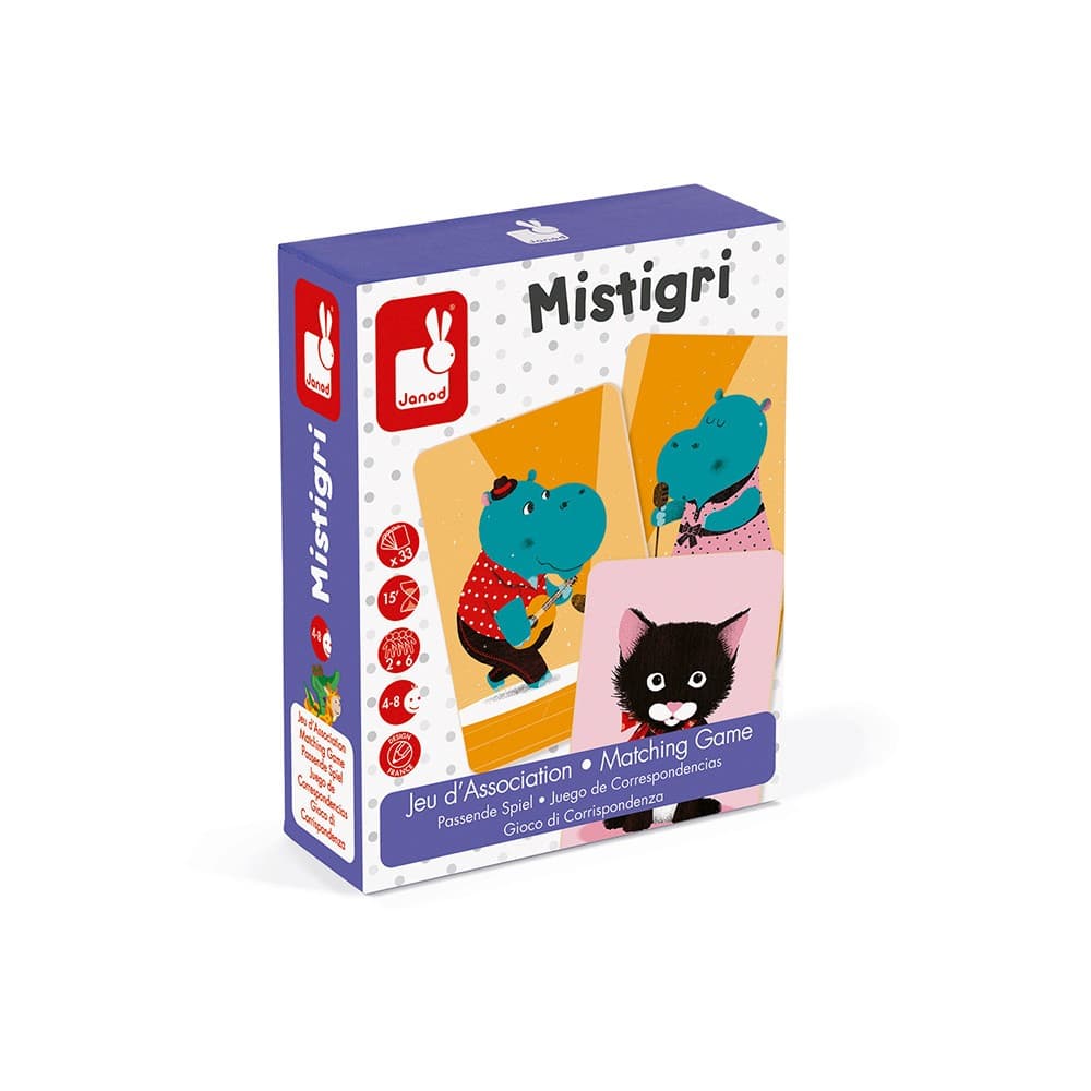 Janod Mistigri Jeu de mémoire & association