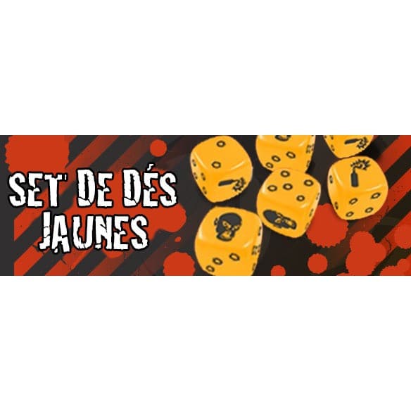 Cmon Zombicide : Set de Dés Jaunes