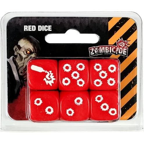 Cmon Zombicide : Set de Dés Rouges