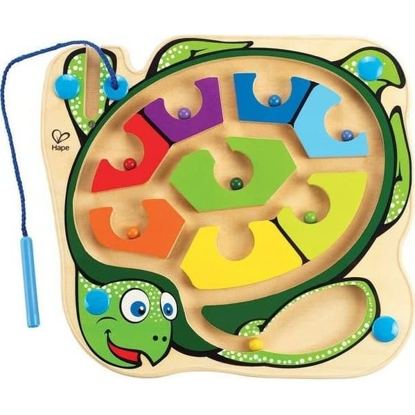 Hape Toys Labyrinthe magnétique en bois Tortue