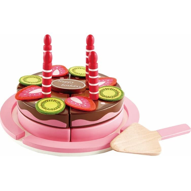 Hape Toys Gâteau d'anniversaire en bois à découper