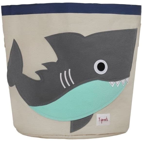 3 Sprouts Sac à jouets requin