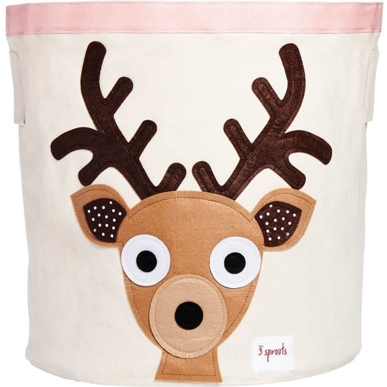 3 Sprouts Sac à jouets cerf