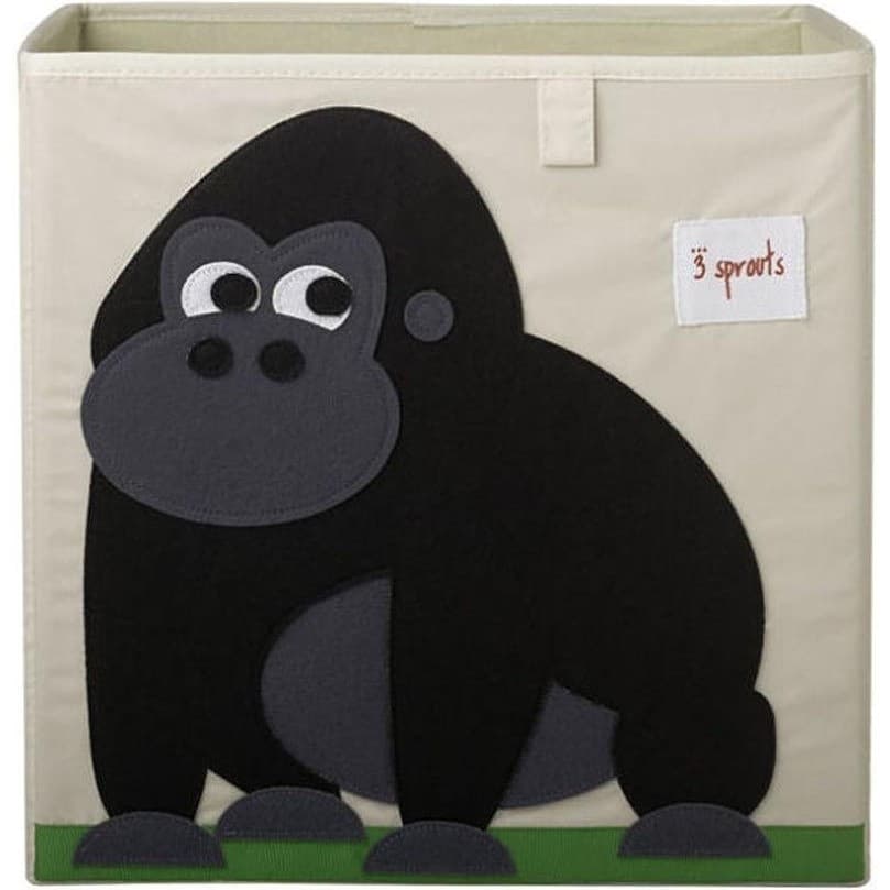 3 Sprouts Cube de rangement jouets Gorille