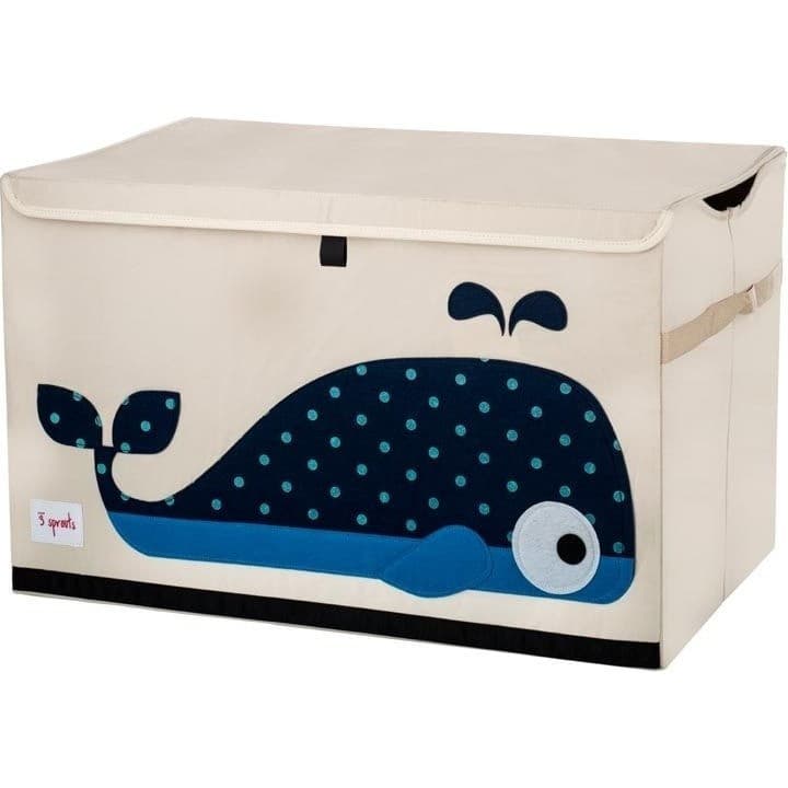 3 Sprouts Coffre à jouets Baleine
