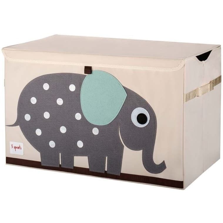 3 Sprouts Coffre à jouets Eléphant