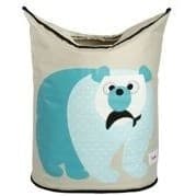 3 Sprouts Panier à linge Ours polaire