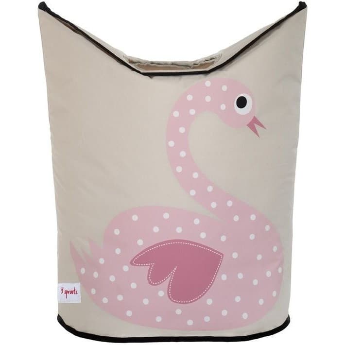 3 Sprouts Panier à linge Cygne