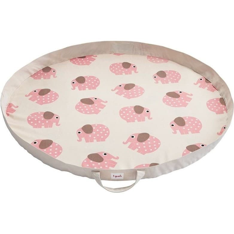 3 Sprouts Tapis de jeu éléphant rose