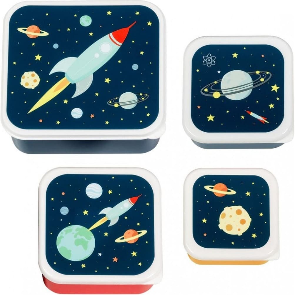 Little-lovely-company 4 boites à goûter espace