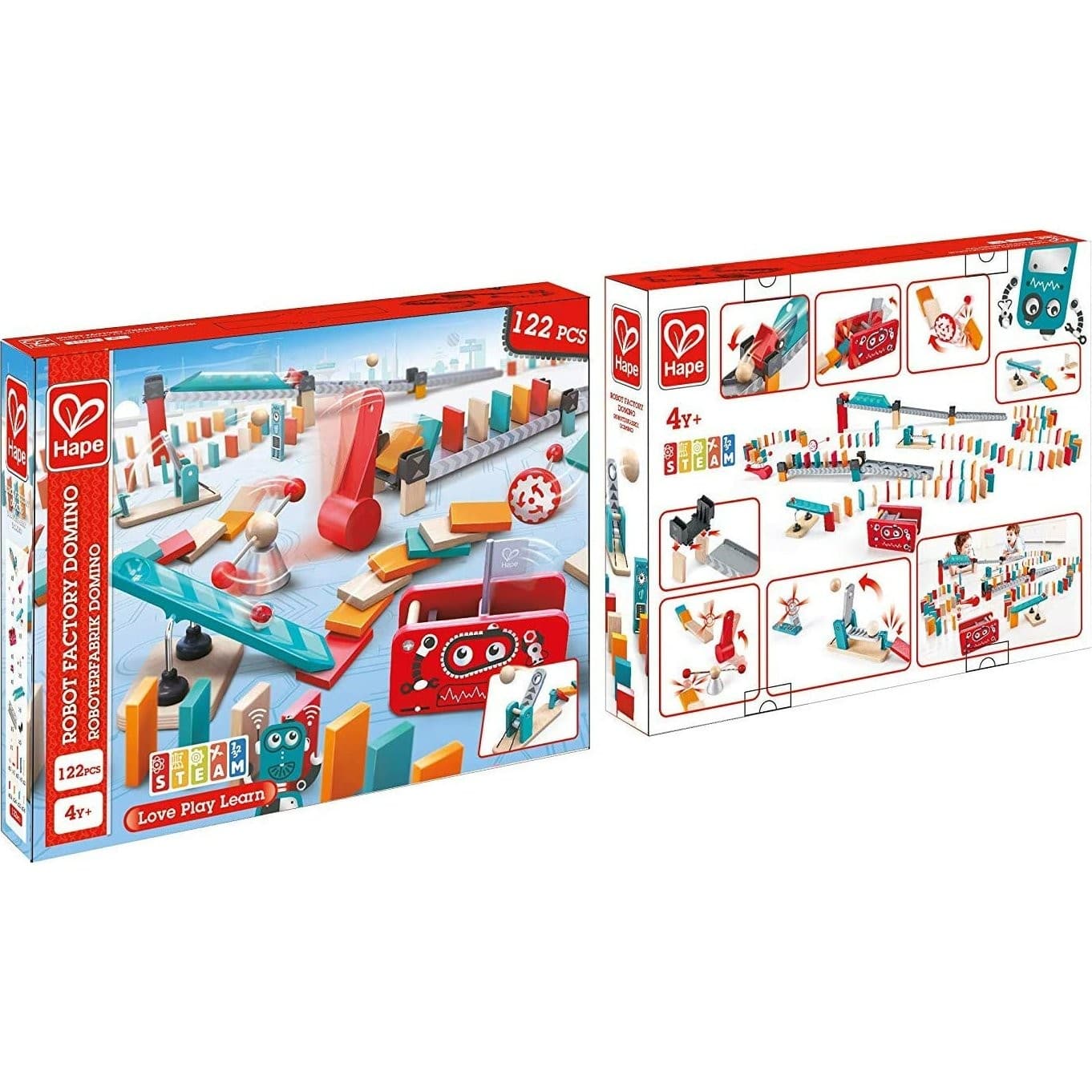 Hape Toys Circuit de dominos Robot Factory