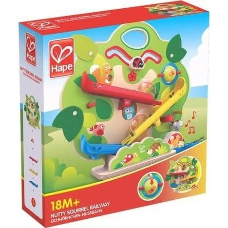 Hape Toys Jeu d'éveil descendeur Chemin de fer Ecureuil