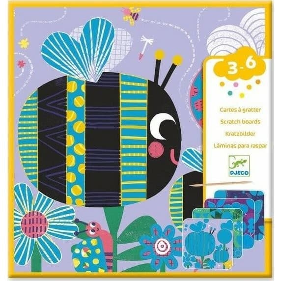 Djeco Cartes à gratter des Tout Petits Toutes Petites Bêtes