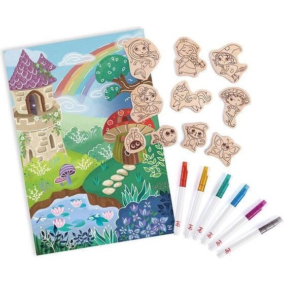 Hape Toys Aimants féeriques à colorier Hape