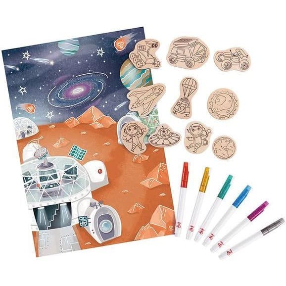 Hape Toys Aimants de l'espace à colorier Hape