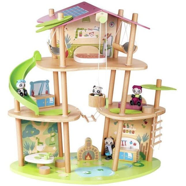 Hape La maison en bambou des pandas