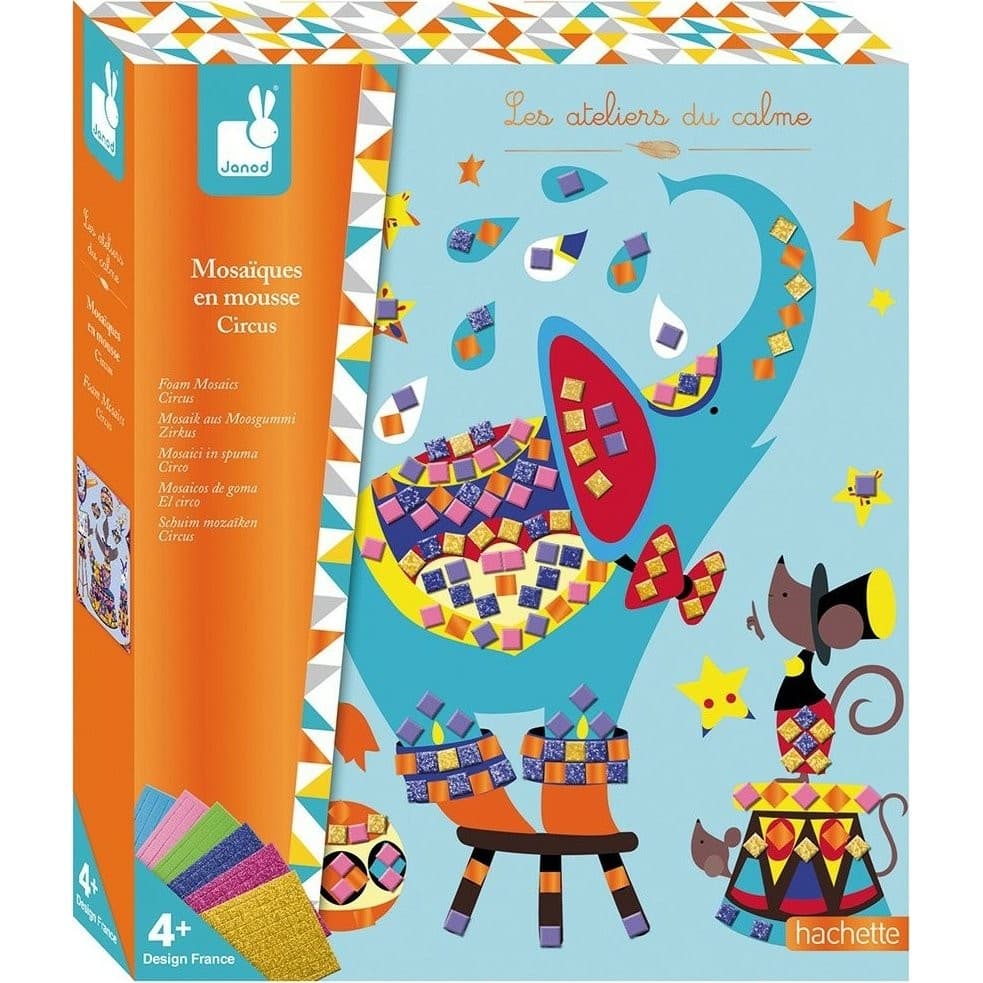 Janod Coffret de mosaiques en mousse Circus
