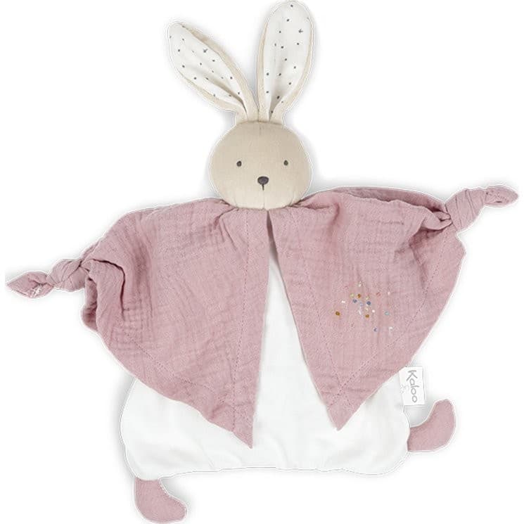Kaloo Doudou en coton Bio Lapinou Rose Petit Pas