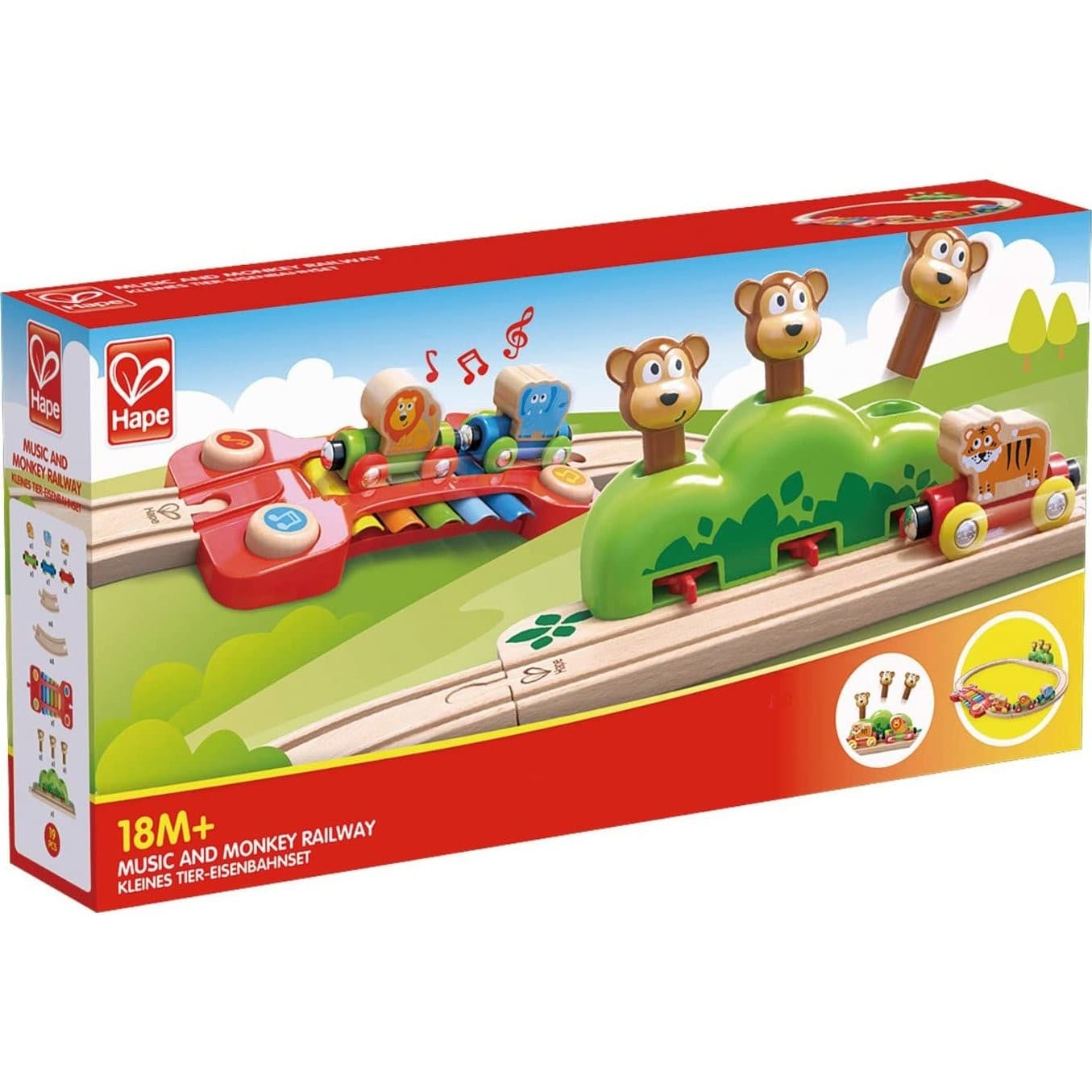 Hape Toys Circuit de train musical Jungle