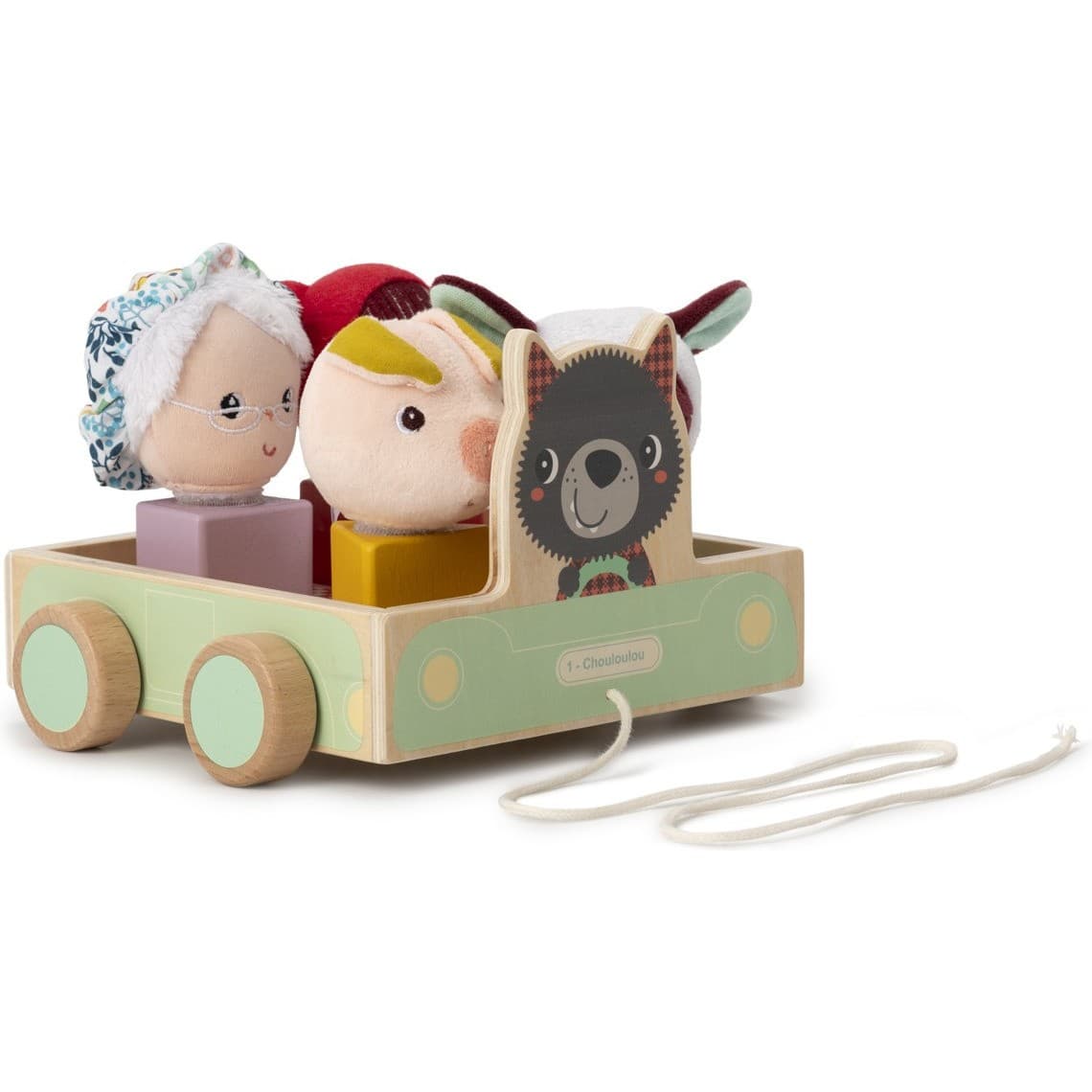 Lilliputiens Voiture piquenique à tirer et à formes