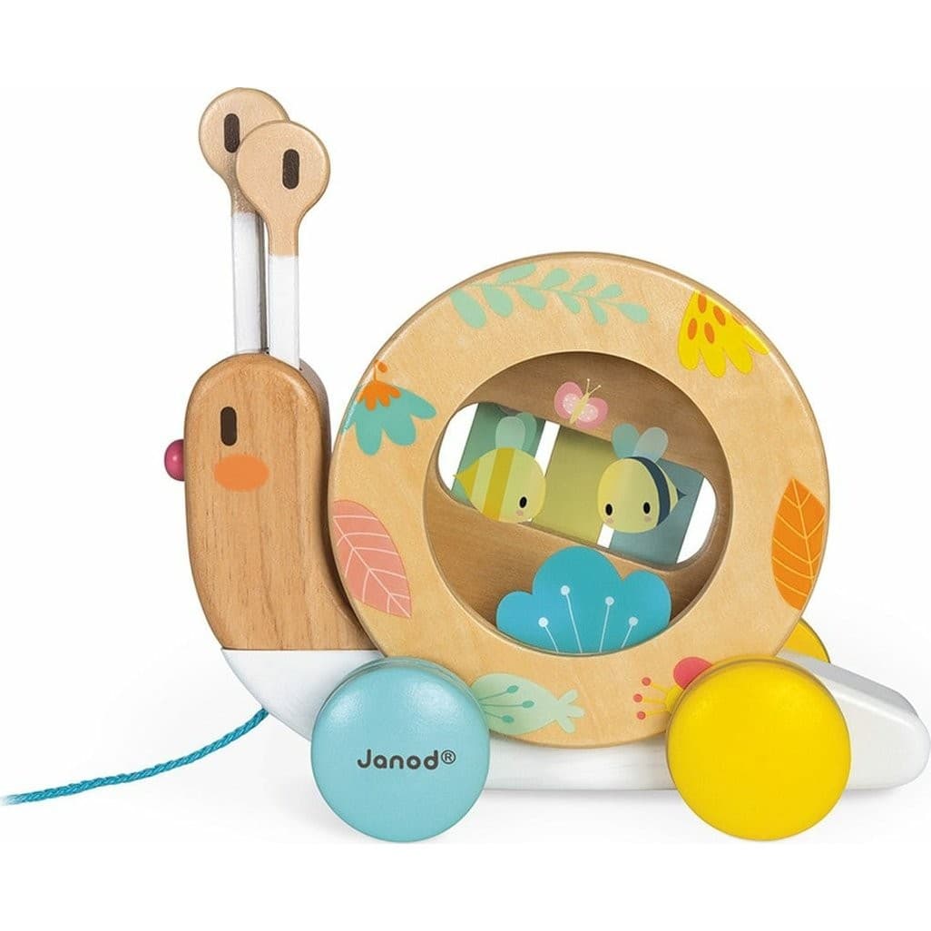 Janod Jouet à tirer Escargot Pure