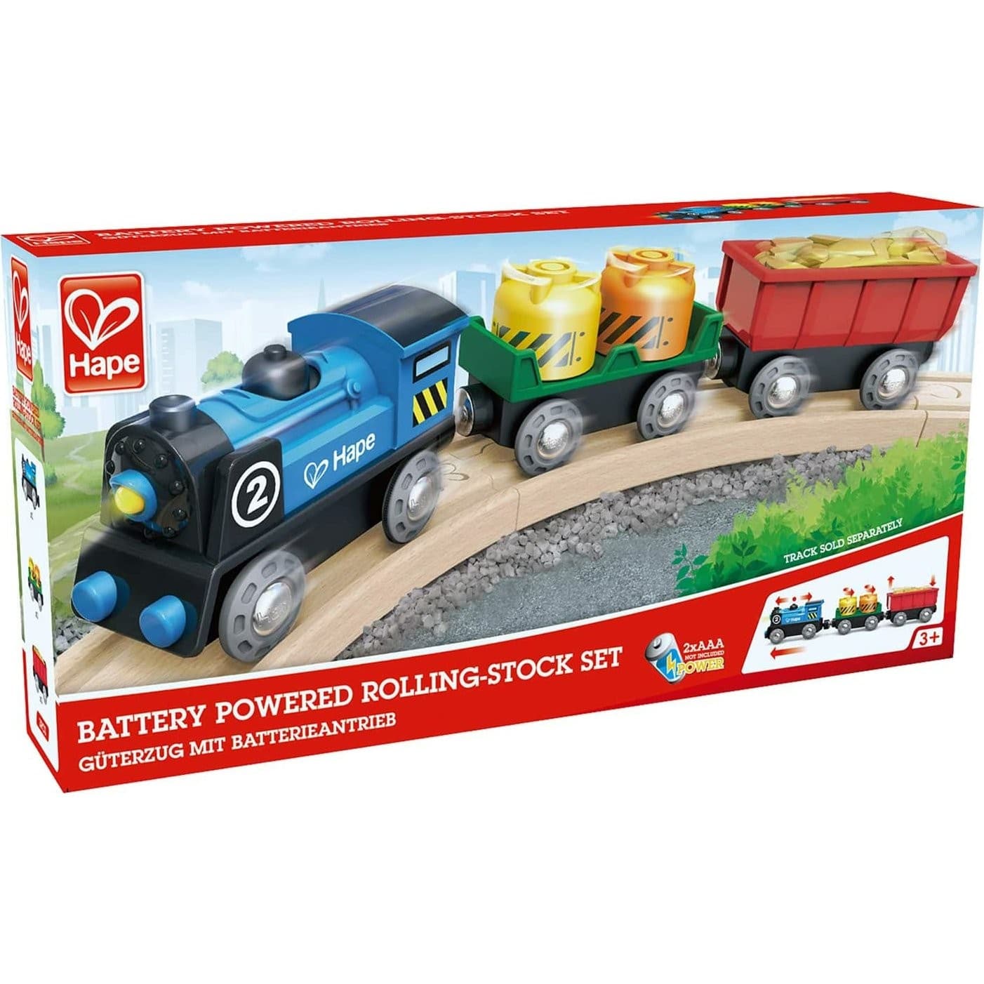 Hape Toys Train de marchandise à piles