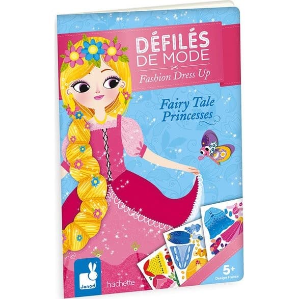 Janod Carnet créatifs et stickers Fairy Tales Princesse