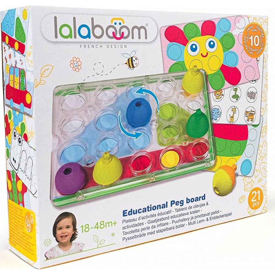 Lalaboom Coffrets de jeux éducatifs et perles 21 pièces