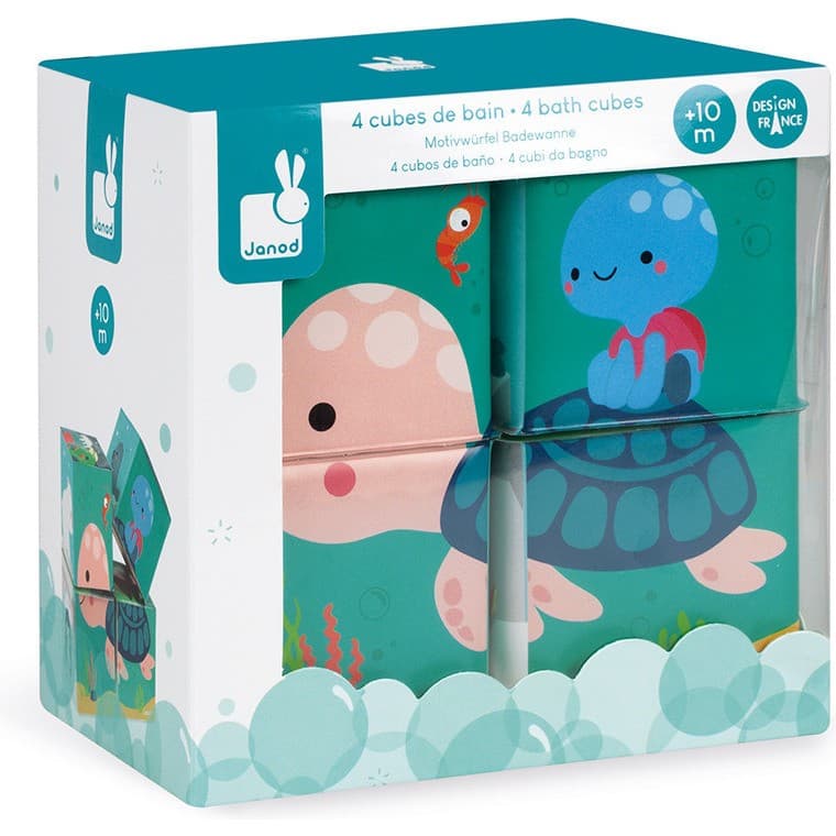 Janod 4 Cubes de Bain