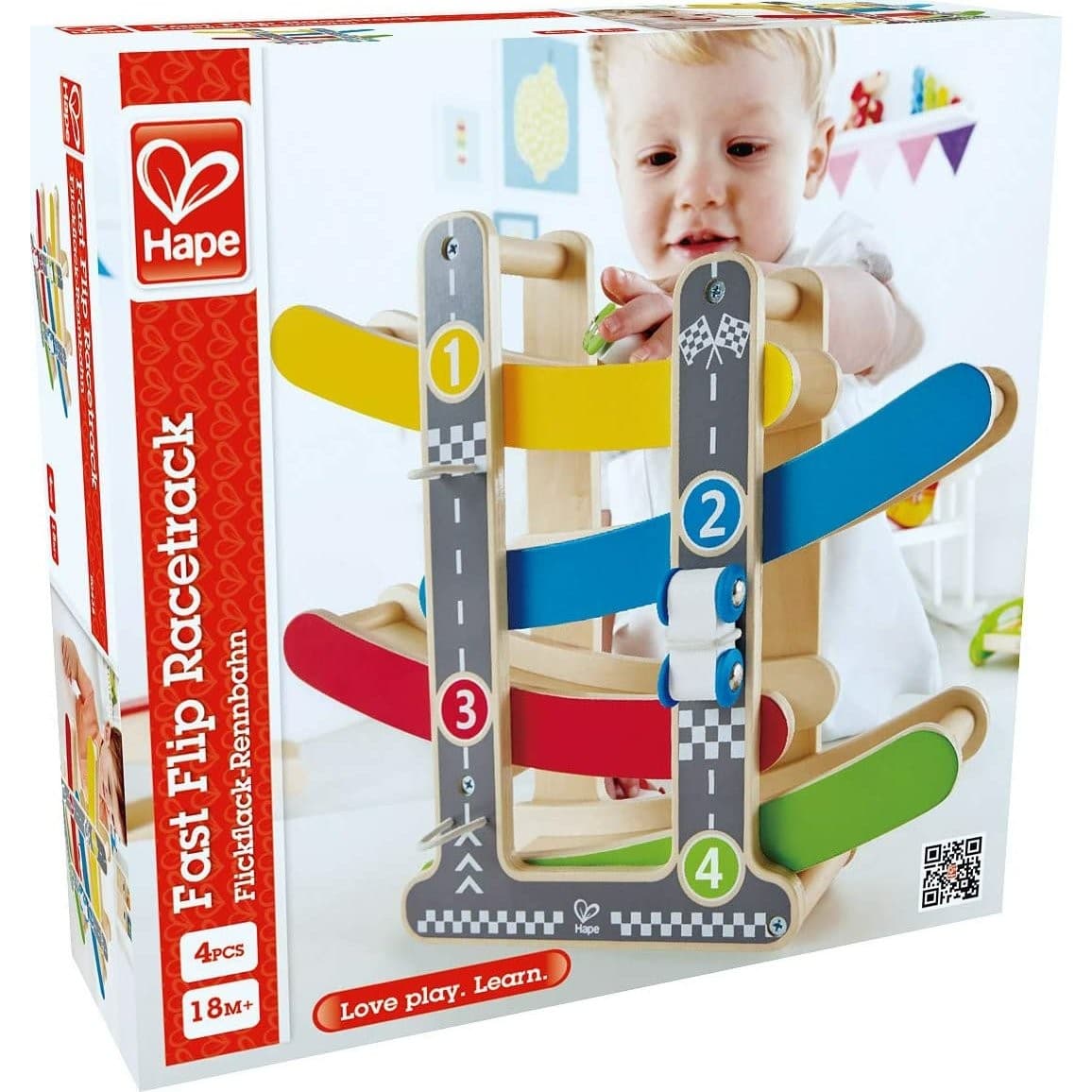 Hape Toys Piste de courses en bois Eclair