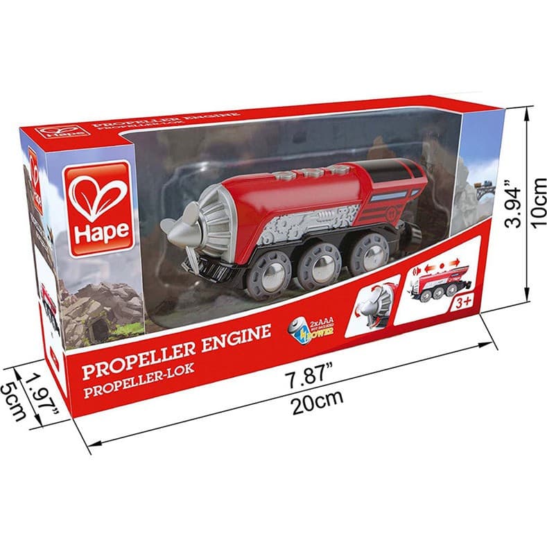 Hape Locomotive électrique en bois avec hélice