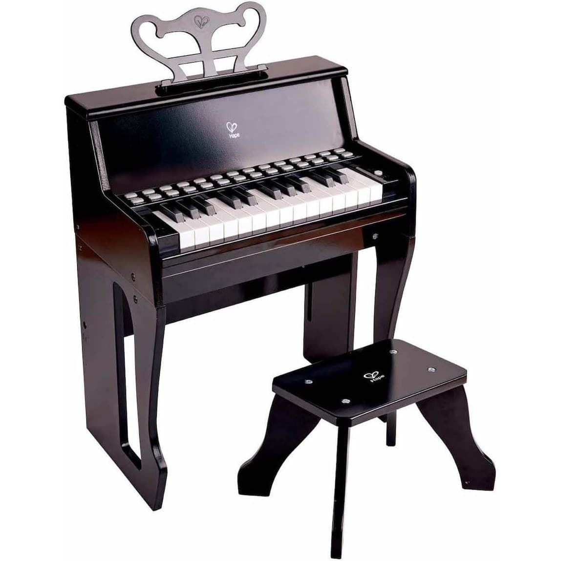 Hape Grand piano droit avec apprentissage interactif noir