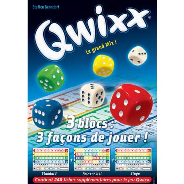 Gigamic Qwixx Recharge Bloc De Score 3x80 fiches