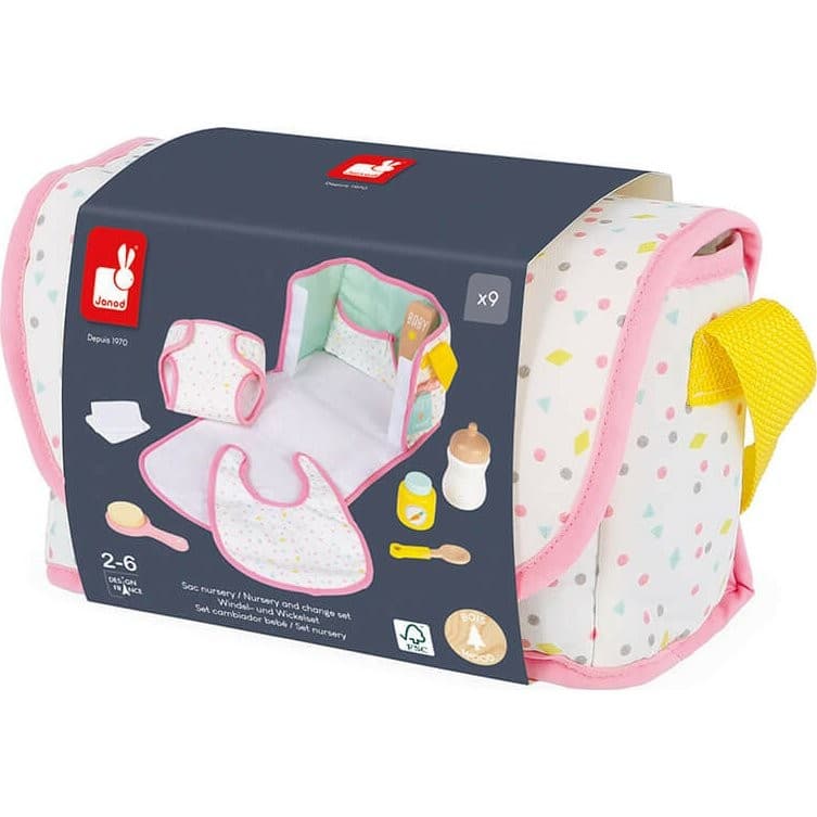 Janod Sac à langer pour poupées Nursery