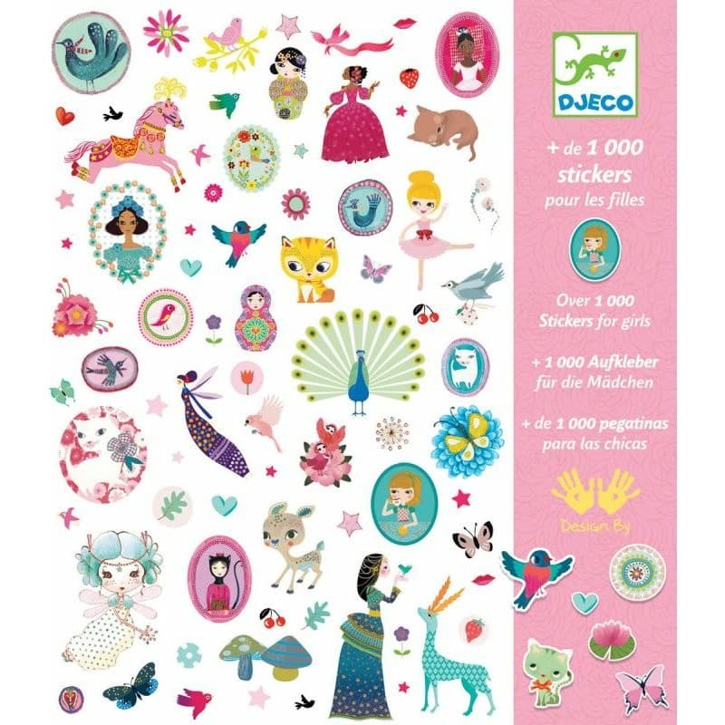 Djeco Pochette 1000 stickers Sweet