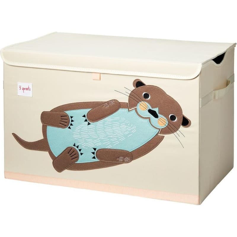 3 Sprouts Coffre à jouets loutre