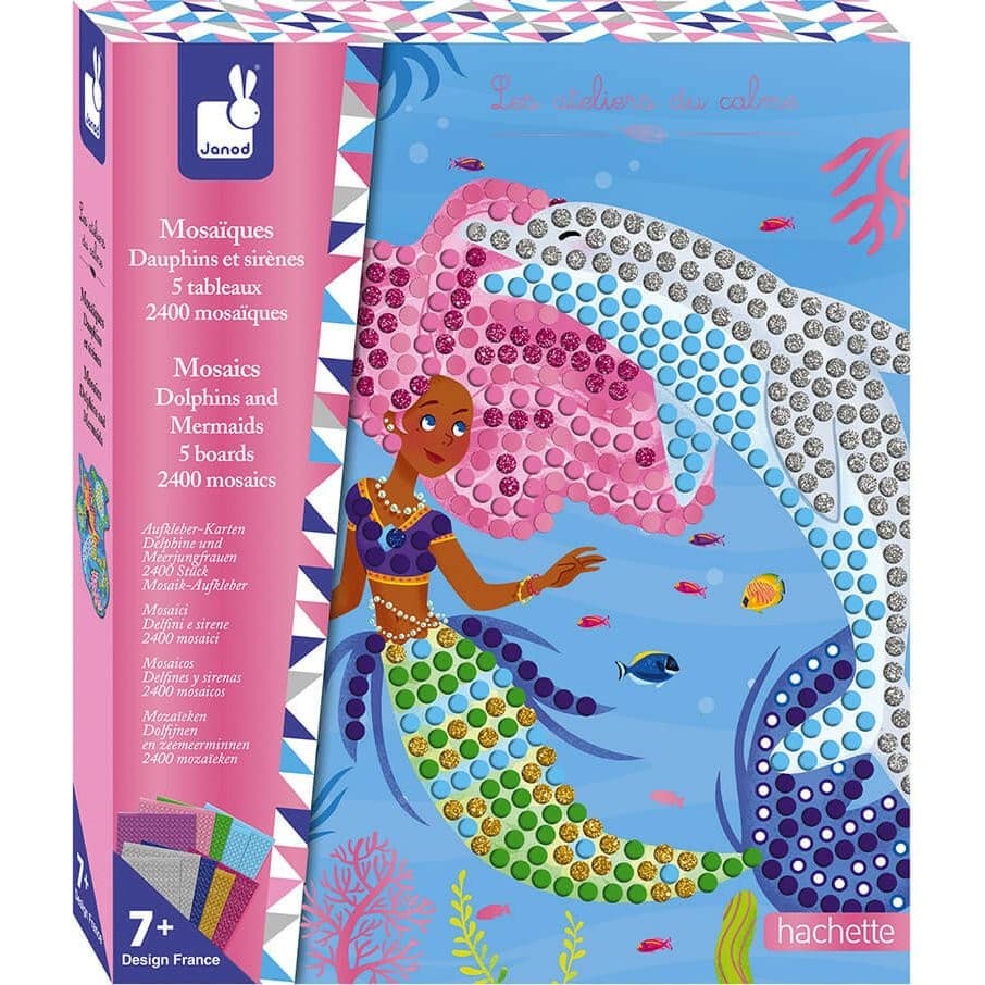Janod Coffret mosaïques Dauphins et sirènes